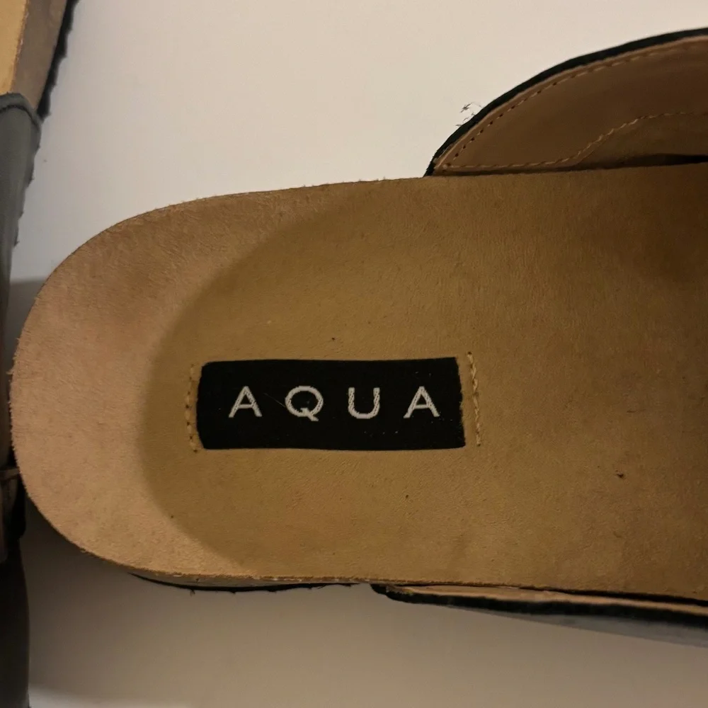 NW Women's Aqua slipper-style shoe size 8 - Picture 4 of 4